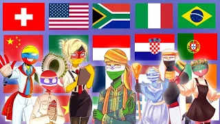 countryhumans in 70 Languages meme