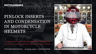 Pinlock inserts and condensation in motorcycle helmets