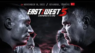 East vs West 5 Armwrestling - All Matches In Order