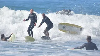 Surfing LA's most packed Surf Spot - Sunset Point