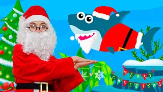 Christmas Baby Sharks and More! | 🎄Christmas Songs Compilation | Nick and Poli - Kids Songs