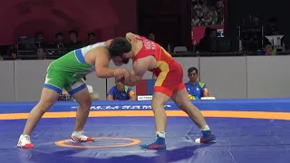 1/8 Magomed MUSAEV (KGZ) df Zyyamuhammet SAPAROV (TKM) 18th Asian Games 2018