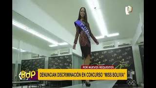 Denuncian requisitos de 'Miss Bolivia' como discriminatorios