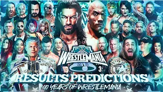 WWE Wrestlemania 40 Winner Prediction