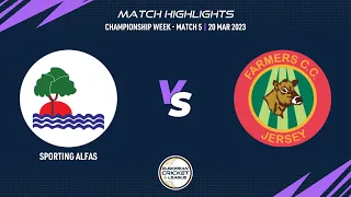 Championship Week, Match 5 - SAF vs FAR | Highlights | European Cricket League 2023 | ECL23.089