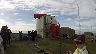 Sumburgh Head on the first day of the visitors season 2017 (+ a few blasts on the foghorn)