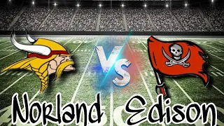 Miami Norland Vikings vs Miami Edison Red Raiders Football Game