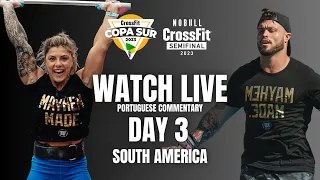 Day 3 South America -- 2023 CrossFit Games Semifinals (Portuguese Commentary)