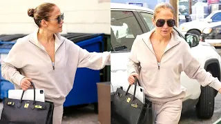 Jennifer Lopez seen as she arrives for dance rehearsal