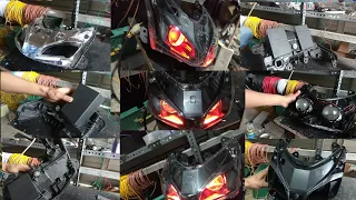 proses rakit Proji Vario 110led (cobra costum)