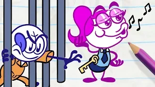 Pencilmate's SNEAKY Escape! | Animated Cartoons Characters | Animated Short Films