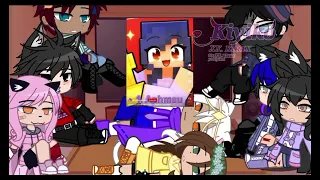 Aphmau snd her crew react to aphmau |my style do not steel|