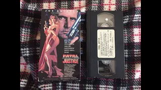 Opening To Fatal Justice 1993 VHS