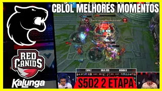 FUR vs RED HIGHLIGHTS do Jogo CBLOL 2023 2ª Etapa S5D2 Rodada 10 | Furia vs Red Canids Kalunga