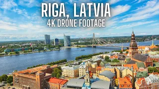 Riga ,Latvia ,Drone Footage