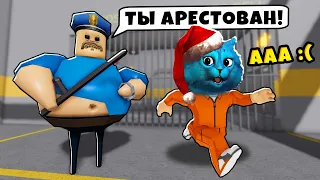 😳 ПОБЕГ из ТЮРЬМЫ от СУМАСШЕДШЕГО ПОЛИЦЕЙСКОГО в Roblox Barry's Prison Run КОТЁНОК ЛАЙК