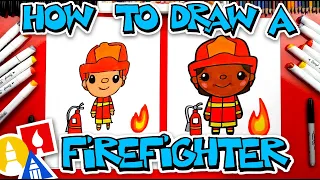 How To Draw A Firefighter