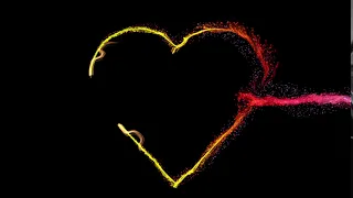 Love Heart Particle Overlay