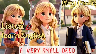 A small deed | learn english through story ⭐ english story