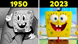 A História e Evolução do Bob Esponja em Filmes & TV (1950-2023)