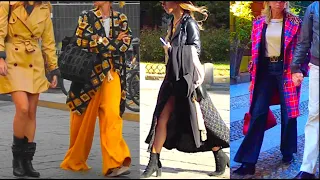 Early FALL OUTFITS Ideas MILAN Street Style ( All AGES) What are People wearing in OCTOBER?  [4K]