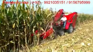 #Corn #Maize #Harvester #Small #Mini #Tractor #Attached #Machine #Attachment #India #Bajra #Jowar