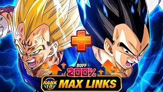 200% LEADER SKILL BUFF! LEVEL 10 LINKS 100% RAINBOW STAR EZA INT VEGETA! (DBZ: Dokkan Battle)