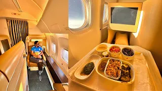 Unveiling Air India's Newest BOEING 777 BUSINESS CLASS after TATA TAKEOVER || Unlimited FOOD |