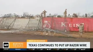 Texas continues to put up razor wire while government allows removal