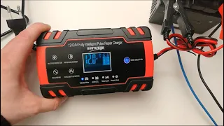 12V - 24V Pulse Repair Battery Charger (up to 8A) Unboxing & Test