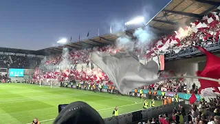 Sparta - Slavia, finále Molcup, choreo, Ať žije Slávie…..🔴⚪️🍀