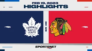 NHL Highlights | Maple Leafs vs. Blackhawks  - February 19, 2023