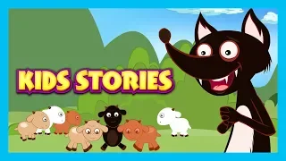 KIDS STORIES - The Wolf and The Seven Goats Story, The Fox & The Stork