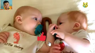 TWINS BABIES FUNNY FIGHTING OVER PACIFIER || FUNNY MOMENTS CAUGHT ON CAMERA | KYOOT BABIES