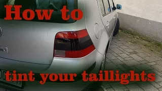 How to tint your taillights (golf mk4)