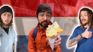 American Reacts to The 3 Best Dutch Foods In Amsterdam!