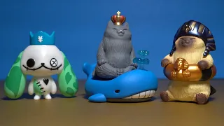 Vinyl Artist Gacha Dog Monster & Cat Emperor Beach Holiday gashapon!