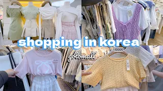 shopping in korea vlog 🇰🇷 colorful spring fashion haul 🛍️ gotomall underground shopping center 💕