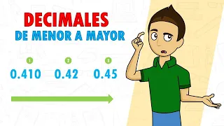 ORDENAR DECIMALES DE MENOR A MAYOR Super facil - Para principiantes