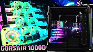 CORSAIR OBSIDIAN 1000D | 20X | Custom water cooled PC for deeplearning used by the company