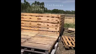 Pallet house/shed walls