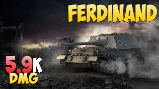 Ferdinand - 8 Kills 5.9K DMG - Current! - World Of Tanks