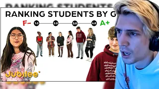 xQc Reacts To: "Ranking High Schoolers by GPA | Assumptions vs Actual"