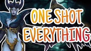 Queen Eva Is INSANE! ONE SHOT STONESKIN!? Queen Eva Showcase + Build | RAID: Shadow Legends