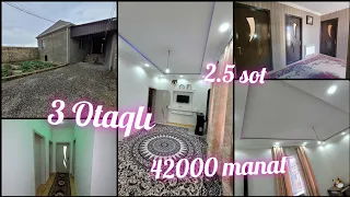 Saray Qesebesinde 2.5 sot torpaqda 3 Otaqlı Şəxsi tikili Həyət Evi tecili Satılır. (0508740416)