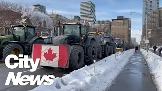 Truckers begin to gather in Toronto for anti-mandate convoy