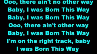 Lady Gaga - Born This Way Official Song Lyrics on Screen HD Full Version