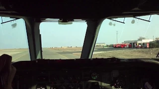 RAF VC10, XV107, Taxy and Take-off, RAF Akrotiri, from Flight Deck