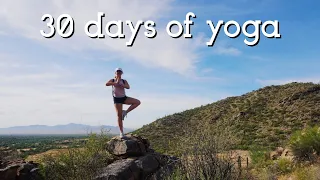 30 days of yoga... here's what happened *review of yoga with adriene*