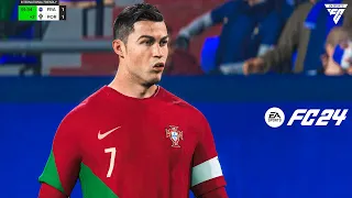 FIFA 24 - Cristiano Ronaldo Free Kick Last Minute Goal | PS5™ [4K60]